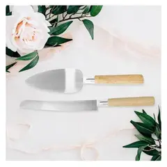 GENERICO - Pack Espátula Cuchillo Para Servir Tortas Premium