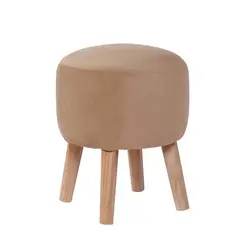 LATAM HOME - POUF NANTES TELA VELVET BEIGE