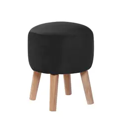 LATAM HOME - Pouf Nantes Tela Velvet Negro.