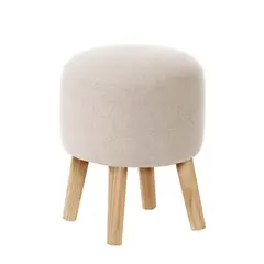 LATAM HOME - Pouf Nantes Lino Blanco