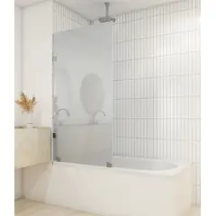 DELL ORTO - Shower door vidrio templado con empavonado 80x150 herraje inox