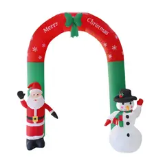 GENERICO - Arco Inflable Adorno Navidad Pascuero Con Mono De Nieve