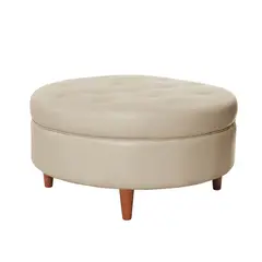 LATAM HOME - POUF PARIS PU BEIGE.