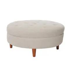 LATAM HOME - POUF PARIS LINO BLANCO