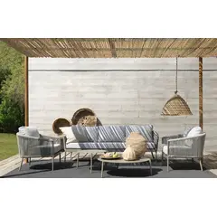 ROSEN - Living de Terraza Marbella 5 Piezas Arena