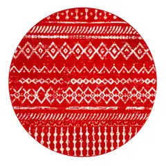 MODA ALFOMBRAS - Alfombra Redonda Phoenix Roja 240 X 240 Cm