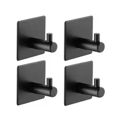 GENERICO - Ganchos Adhesivos Colgador Perchero Baño Cocina Acero Inox