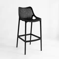 KLIK - Taburete Piso de Bar Terraza Exterior Air Berlín - Negro