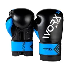 WORX - Guantes Box Boxeo Profesional Unisex Entrenamiento - Azul - 12 OZ