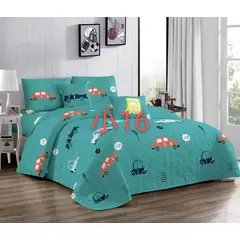 GENERICO - Cobertor Quilts de verano 1,5 Plaza Carritos Autos