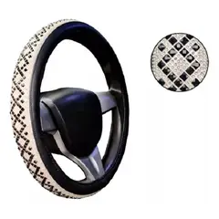 LISM - Funda Cubre Volantes Auto Diamante Redondo Luxury 216071