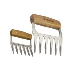 KANKA - - Set 2 Garras para Asado Acero Inoxidable Premium