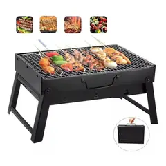 GENERICO - Parrilla Portatil Brasero Mesa Plegable asado 35x27x20
