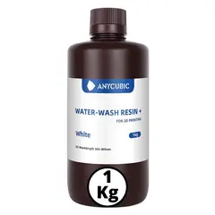 ANYCUBIC - Resina 3D Lavable al Agua Blanca para Impresoras 3D 1000g