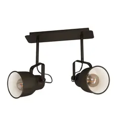 EGLO - Lámpara Foco Mitchley Acero Latón Oscuro Crema E27 2X40W Cod43386