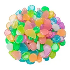 PARTYGLOBOS - 100 Piezas Piedras Luminosas Flúor Decorativas Guijarros