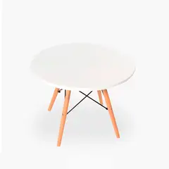 OH MI HOGAR - Mesa Redonda Infantil para Niños - Estilo Eames 60cm
