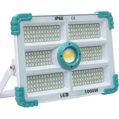 GENERICO - Foco Reflector 280LED 1000W IP66 Panel Solar Control Remoto
