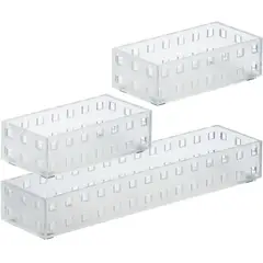 LIKE-IT - Set 3 Contenedores Bricks Apilables Multiuso Transparente Like it®