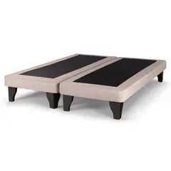 DULCES SUEÑOS - Base De Cama Europea Súper King Beige Felpa