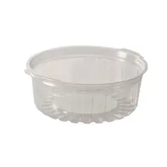 GENERICO - Pote Plástico Redondo Bisagra 50 Unid 240 Ml