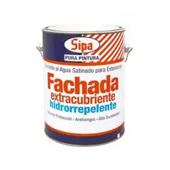 SIPA - Esmalte al agua Fachada Hidrorep 1 galón Blanco Mimbral