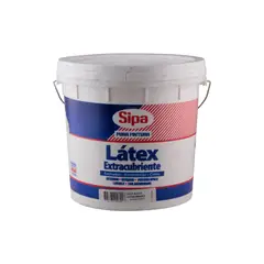SIPA - Látex Extracubriente 1 Tineta (4gl) Blanco Mimbral