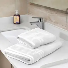 GENERICO - Juego de Toallas de Baño Grecco Blanco