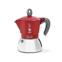 BIALETTI - Moka Inducción Roja 6 Tazas 280ml