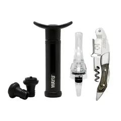 WAYU - Set de Vinos Aireador Sellador y Abridor -