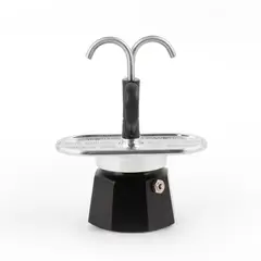 BIALETTI - Cafetera Italiana Mini Express Para 2 Tazas 90ml (sin Tazas)