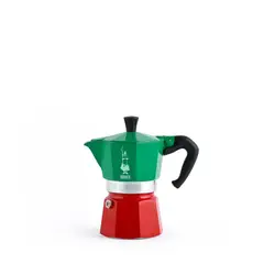 BIALETTI - Cafetera Italiana Tricolor 3 Tazas 130ml