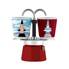 BIALETTI - Cafetera Italiana Mini Express Magritte 2 Tazas