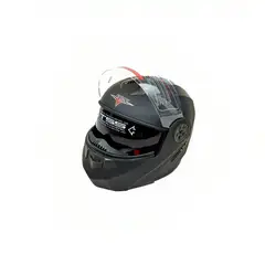 GENERICO - CASCO ABATIBLE CON LENTE TRANSPARENTE Y GAFAS POLARIZADASXL