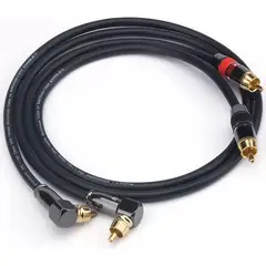 KUANGYE - Cable Audio Hifi Ofc 0. 75m Conectores Rca