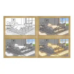 LISM - Lampara Led Escritorio Cuadro Pintura Usb Decoracion Hogar 265034
