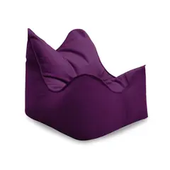 GENERICO - Puff Sillón Felpa Morado Con Relleno