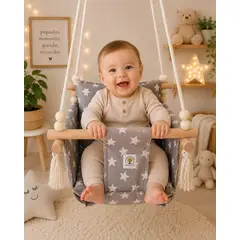 GENERICO - COLUMPIO ERGONÓMICO PARA BEBE CON CINTURON DE SEGURIDAD