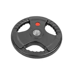 LUMAX - Disco Olimpico 10 Kg con asas recubierto en goma