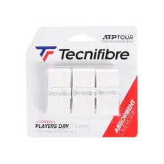 TECNIFIBRE - OVERGRIP PLAYERS DRY BLANCO X 3