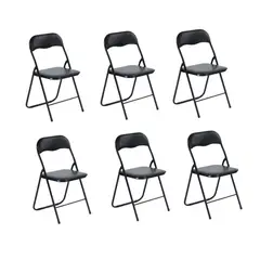 NECTAR - Pack 6 Sillas Mango de metal plegable para eventos