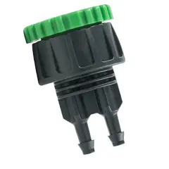 GENERICO - Conector union llave de agua 2 Salidas Microtubo Dsr116