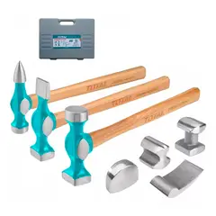 TOTAL - Kit Juego Martillos Desabolladores 7 Piezas Tbafo712