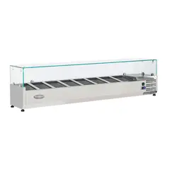PROCHEF - Vitrina Refrigerada Sobremesa 180 cm. Acero Inox.