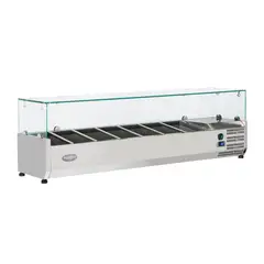 PROCHEF - Vitrina Refrigerada Sobremesa 150 cm. Acero Inox.