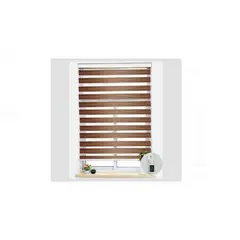 GENERICO - Cortinas Roller Dúo Premium Marrón 100x200cm