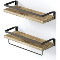 MERCADO CBF - Repisas Minimalistas De Madera Modernas X2 Estantes