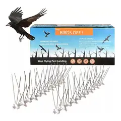 GENERICO - Pack 10 Púas Repelentes Palomas Anti Aves Ahuyentador