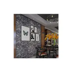 GENERICO - Lamina 3D Panel Autoadhesivas 70x77 Pared Ladrillo Gris