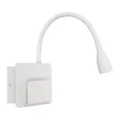 BP - Aplique Lectura Led 3w Luz Cálida Con Puerto Carga Usb Blanco